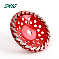 sang turbo grinding disc grinding cup wheel untuk memoles lantai beton